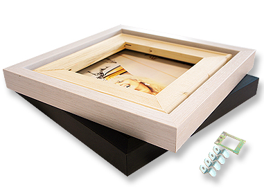 CanvasBox™ - Standard Canvas Floating Frames (35mm) White/Black 