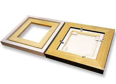 CanvasBox™ - Standard Canvas Floating Frames (35mm) White/Black 